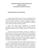 CONTABILIDADE E FINANÇAS APLICADAS II RESPONSABILIDADE SOCIAL EMPRESARIAL