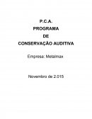 PDCA - Programa de conservação auditiva