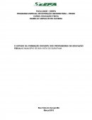 O ESTUDO DA FORMAÇÃO DOCENTE DOS PROFESSORES DE EDUCAÇÃO FÍSICA:NO MUNICÍPIO DE BOA VISTA DO GURUPI-MA