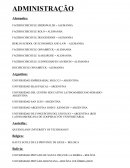 Lista de Univesidades Conveniadas Unifor