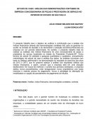 ESTUDO DE CASO: ANÁLISE DAS DEMONSTRAÇÕES CONTÁBEIS DE EMPRESA CONCESSIONÁRIA DE PEÇAS E PRESTADORA DE SERVIÇO NO INTERIOR DO ESTADO DE SÃO PAULO