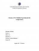 Relatório Medida Experimental de Temperatura