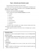 Paper – Instruções para Formatar o Paper