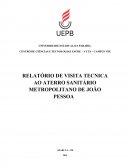 RELATÓRIO DE VISITA TÉCNICA AO ATERRO SANITÁRIO METROPOLITANO DE JOÃO PESSOA