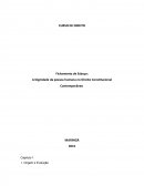 Fichamento de Esboço: A Dignidade da pessoa humana no Direito Constitucional Contemporâneo