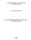 RECICLAGEM E REUSO DOS RESÍDUOS DA CONSTRUÇÃO CIVIL NO MUNICIPIO DE ARACAJU