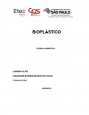 Relatorio de Química-Bioplastico