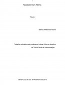 Trabalho de Teoria Geral da Administração