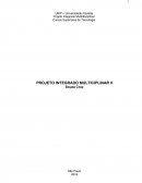 Projeto Integrado Multidisciplinar Cursos Superiores de Tecnologia PROJETO INTEGRADO MULTICIPLINAR II