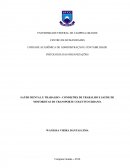 SAÚDE MENTAL E TRABALHO – CONDIÇÕES DE TRABALHO E SAÚDE DE MOTORISTAS DE TRANSPORTE COLETIVO URBANO.