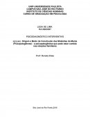 RESUMO: Origem e Modo de Construção das Moléstias da Mente (Psicopatogênese) - a psicopatogênese que pode estar contida nas relações familiares