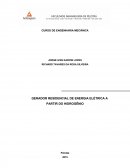 GERADOR RESIDENCIAL DE ENERGIA ELÉTRICA A PARTIR DO HIDROGÊNIO