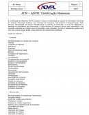 ACM - ADVPL Certificação Materiais
