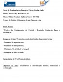 Tecnicas e fundamentosdo futebol - plano de aula