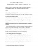Questionário do texto “ Cem Anos de Inconsciente de Augusto Cesar Freire”