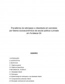 Prevalência de sobrepeso e obesidade em escolares por fatores socioeconômicos