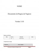 Documento Regra de Negócios