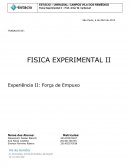 FISICA EXPERIMENTAL II Experiência II: Força de Empuxo