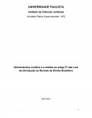Hermenêutica Jurídica e a análise ao artigo 5º das Leis de Introdução as Normas de Direito Brasileiro