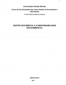 GESTÃO DOCUMENTAL E A RESPONSABILIDADE SOCIOAMBIENTAL