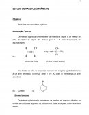 Relatorio quimica organica