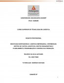 DISCIPLINAS NORTEADORAS: LOGÍSTICA EMPRESARIAL; INTERMODAIS; GESTÃO DE CUSTOS LOGÍSTICOS; GESTÃO EM MARKETING E PLANEJAMENTO, PROGRAMAÇÃO E CONTROLE DA PRODUÇÃO.