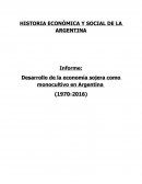 Desarrollo de la producción sojera como monocultivo en Argentina (1970-2016)