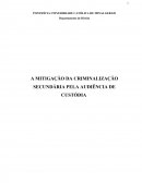 A MITIGAÇÃO DA CRIMINALIZAÇÃO SECUNDÁRIA PELA AUDIÊNCIA DE CUSTÓDIA