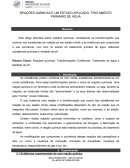 REAÇÕES QUÍMICAS E UM ESTUDO APLICADO: TRATAMENTO PRIMÁRIO DE ÁGUA