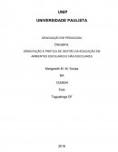 ORIENTAÇÃO E PRÁTICA DE GESTÃO DA EDUCAÇÃO EM AMBIENTES ESCOLARES E NÃO-ESCOLARES