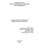 ATIVIDADES PRÁTICAS SUPERVISIONADAS Estanplaza Administradora Hoteleira Ltda.