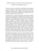 Análise do texto“Carta aos leitores que vão nascer” de Jorge Larrosa.
