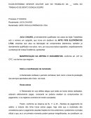 Manifestação da Defesa e Documentos