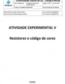 Resistores e código de cores