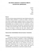 RH e o Desenvolvimento Sustentável Empresarial