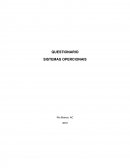 QUESTIONARIO SOBRE SISTEMA OPERACIONAL SISTEMAS OPERCIONAIS