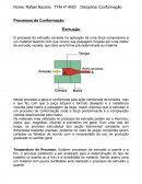 Conformação: Extrusão e Trefilação