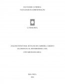 ANALISE ESTRUTURAL DE PLANO DE CARREIRA, CARGOS E SALÁRIOS DA FAL DISTRIBUIDORA LTDA