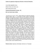 Análise da Legislação da Segurança Alimentar e Nutricional Brasileira
