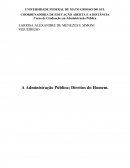 A Administração Pública; Direitos do Homem