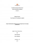 Projeto Interdisciplinar Aplicado aos Cursos Superiores de Tecnologia (PROINTER II): MEIO AMBIENTE