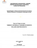 Aprendizagem e Desenvolvimento Social da Criança, Direitos Humanos e Introdução à Educação Virtual