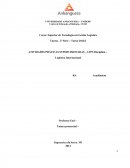 ATIVIDADES PRÁTICAS SUPERVISIONADAS - ATPS Disciplina – Logística Internacional