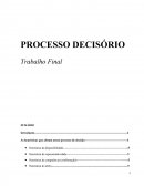 Trabalho de Processo Decisório