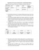 Processo de Dissolução e Condutividade Elétrica