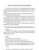 MANUAL DE ELABOAÇÃO DE TRABALHOS ACADÊMICOS