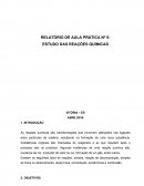 RELATÓRIO DE AULA PRÁTICA: ESTUDO DAS REAÇÕES QUÍMICAS