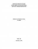 Relatório apresentado à disciplina de Aprendizagem Motora como requisito avaliativo da terceira unidade
