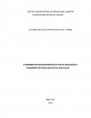 FUNDAMENTOS SOCIOANTROPOLÓLICOS DA EDUCAÇÃO E FUNDAMENTOS PSICOLÓGICOS DA EDUCAÇÃO