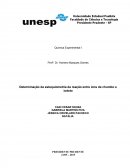 Determinação da estequiometria da reação entre íons de chumbo e iodeto